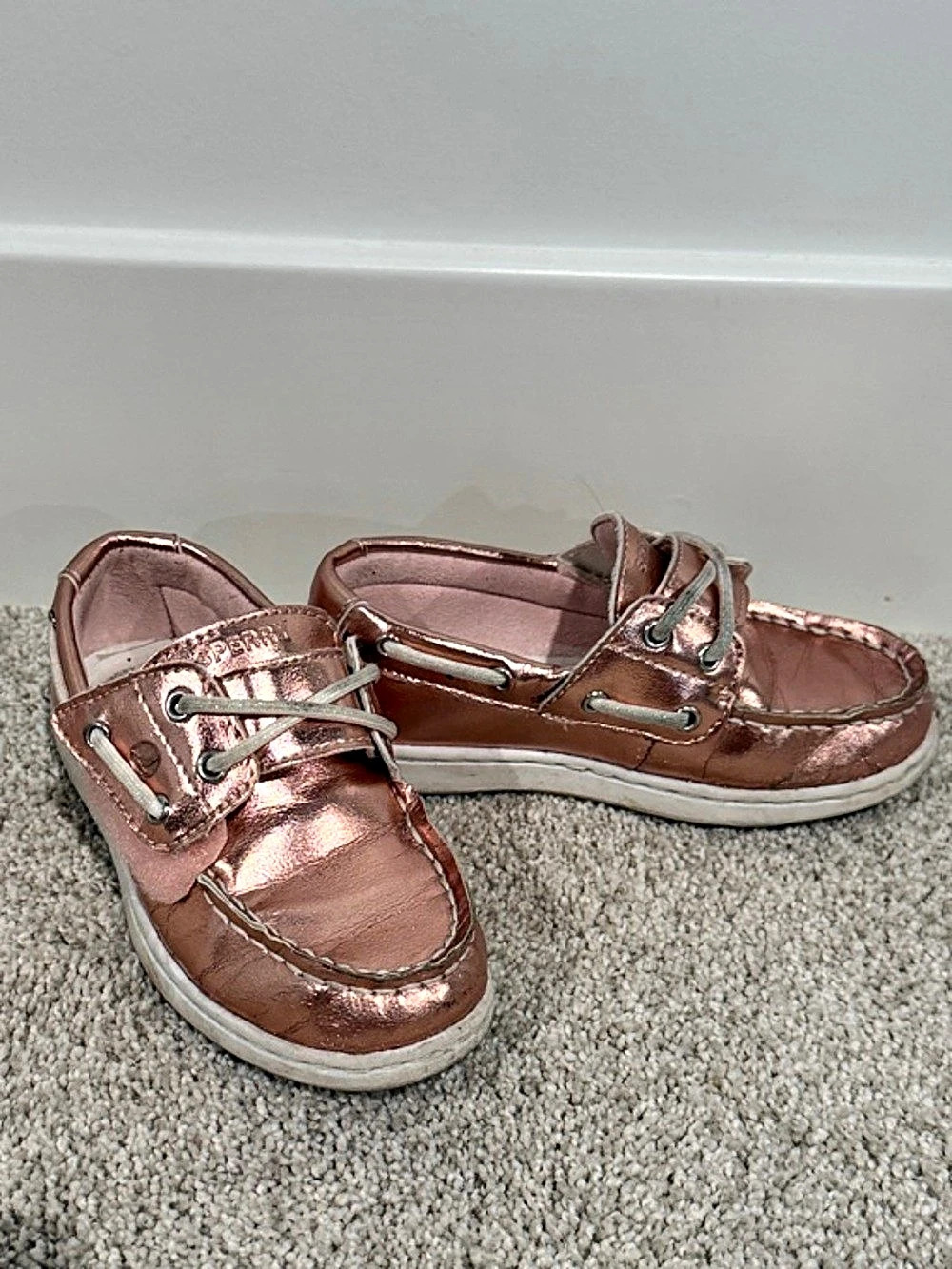 Sperry Songfish Junior Boat Shoe Pink Sneakers Little Girl size US10